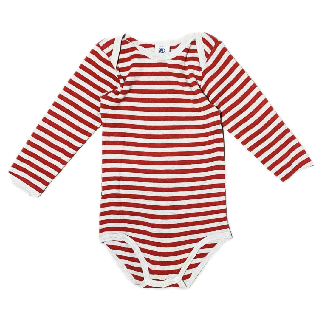 Body rayé rouge 18 mois